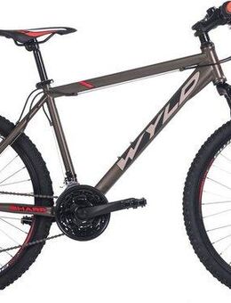 WYLD Mountainbike Mountainbike Hardtail 26'' Sharp Anthrazit-Rot 21 Gänge, 21 Gang Shimano Tourney Schaltwerk, Kettenschaltung