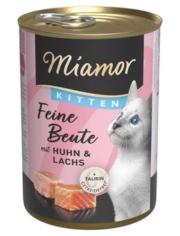 Miamor Feine Beute Kitten 12 x 400 g - Huhn & Lachs