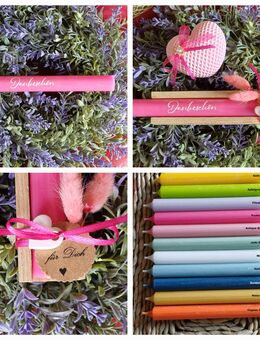 ab 3 € ...... Kerze " Dankeschön " Holz Geschenkbox Mitbringsel - Rheinbach