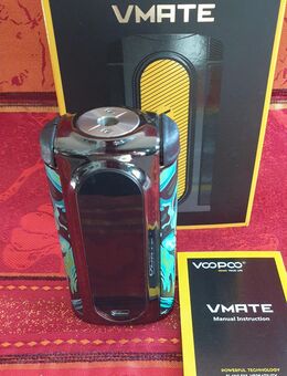 Voopoo V Mate , Gunm./Grün/Schwarz . FP.36€. Gebraucht guter Zustand. Akkuträger, Vape, Mod Box, Dampfer. !! Sammlungsauflösung !! - Bühl