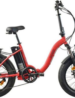 LLobe E-Bike Faltrad Elektro Faltrad 20" Terrain rot, Shimano Tourney Schaltwerk, Kettenschaltung, Heckmotor, 468 Wh
