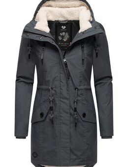 Ragwear Wintermantel Elsie stylischer Winterparka mit Kapuze und Teddyfleece