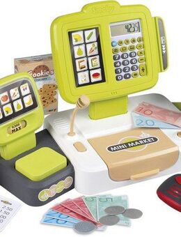 Smoby Spielkasse Elektronische Supermarktkasse XL, grün, mit Licht- und Soundeffekten