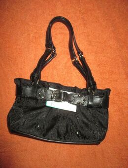 NEU mit Etikett * Ausgefallen * stylisch * Echt Leder und Stoff * Boho * Look * Hand- Umhänge- Tasche * Bag * Tote "Etienne Aigner" Original * schwarz * black * - Riedlingen