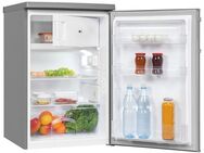 exquisit Kühlschrank KS16-4-HE-040E inoxlook, 85,5 cm hoch, 55,0 cm breit, 109 L Volumen, 4 Sterne Gefrieren