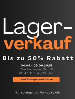 Kamify Lagerverkauf 04.–06.09.: RIKA, HETA, Tulikivi & mehr – Öfen bis 50 % reduziert! - Bad Oeynhausen