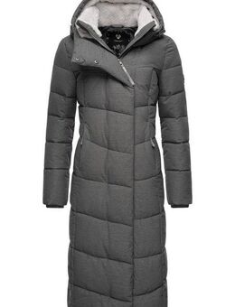 Ragwear Wintermantel Pavla Long extralanger Winterparka mit Teddyfutter und Kapuze