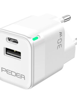 PEDEA Mini Schnelladegerät "Dual" 30W GaN 1xC, 1xA, - Bad Gandersheim