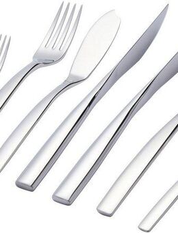 Hanseatic Besteck-Set EXCLUSIVE (42-tlg), 6 Personen, Edelstahl 18/10, stehendes Design von Ess- und Steakmessern
