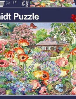 Schmidt Spiele Puzzle Blühender Garten, 1000 Puzzleteile, Made in Europe