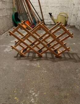 Holz-Weinregal / Ziehharmonika-Regal – variabel & klappbar - Mülheim (Ruhr)