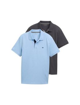 TOM TAILOR Poloshirt (Packung, 2-tlg) im Doppelpack
