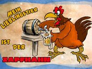 Lustiges Blechschild Mein Lieblingstier ist der Zapfhahn Bir Bar Kneipe 12x18 cm - 1639 - München
