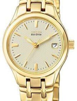 Citizen Solaruhr EW1262-55P, Armbanduhr, Damenuhr, Edelstahlarmband, Datum