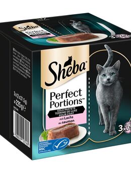 Sheba Perfect Portions 96 x 37,5 g - Pastete mit Lachs