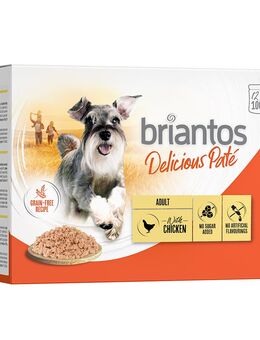 Sparpaket Briantos Delicious Paté 48 x 100 g - Huhn