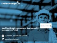 Nachhaltigkeitsmanager / Sustainability Manager (m/w/d) - Mönchengladbach