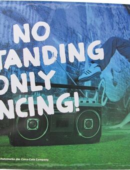 Blechschild - Sprite - No standing only dancing - 21 x 15 cm - Doberschütz