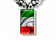 Italien Fahne Anhänger mit Halsband Halsschmuck Modeschmuck Italienische Flagge 18,90* - Villingen-Schwenningen