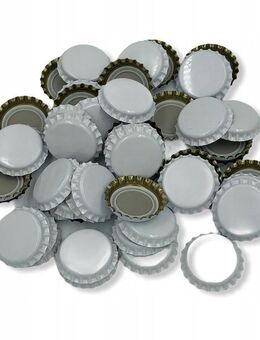 Kronkorken Bier Deckel Wein 26mm stark WEISS 50 Stück - Wuppertal