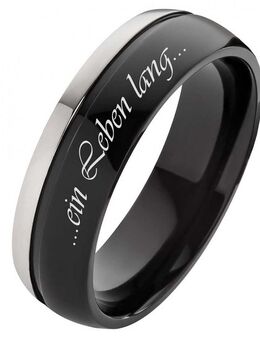 Herrenring Titanring HT045 individuell Außengravur - Aholming