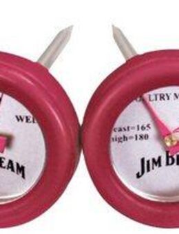 Jim Beam BBQ Grillthermometer, Set, 2 Thermometer für Steak und 2 Thermometer für Geflügel