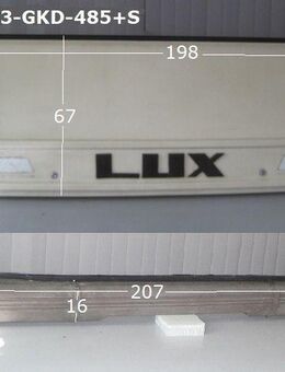 Bürstner Wohnwagen 485 Gaskastendeckel ca 198 x 67 gebr. mit Blende/Verkleidung 275 x16 (LUX) - Bugfrontdeckel / Bugklappe / Gasklappe / Flaschenkastendeckel / Flaschenkastenabdeckung - Schotten Zentrum