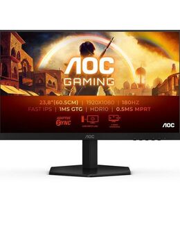 AOC 24G42E Gaming-Monitor (60,5 cm/24 ", 1920 x 1080 px, Full HD, 0,5 ms Reaktionszeit, 180 Hz, Fast-IPS, Neigung)