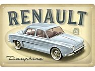 Schöner Renault Dauphine Blechschild 20x30 cm - Hamburg