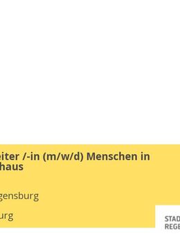 Sachbearbeiter /-in (m/w/d) Menschen in Not-Schutzhaus - Regensburg