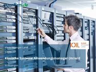Klinische Systeme Anwendungsmanager (m/w/d) - Kitzingen