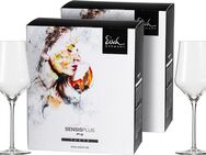 Eisch Germany Weißweinglas Sky SensisPlus, Kristallglas, bleifrei, 380 ml, 4-teilig