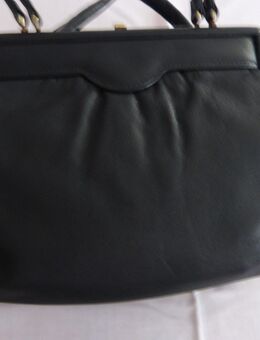 Damen Leder Handtasche schwarz - Köln