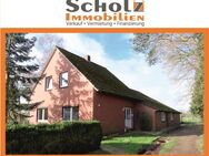 Meine kleine Farm! Ein-/Zweifamilienhaus mit Nebengebäuden und Weidefläche in ruhiger Lage! - Rhauderfehn