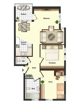 Freundliche 3-Zimmer-Wohnung in zentraler Lage von Plochingen zu vermieten - Plochingen