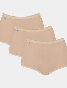 sloggi Maxislip Basic+ (3er Pack) perfekter Sitz, Baumwollmischung, weich, elastisch
