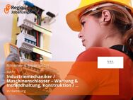 Industriemechaniker / Maschinenschlosser – Wartung & Instandhaltung, Konstruktion / Werft (m/w/d) - Hamburg