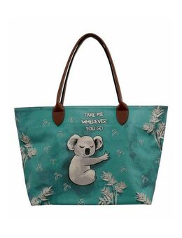DOGO Weekender Weekender Schultertaschen Koala Hug Damen Schultertasche, Handgefertigt