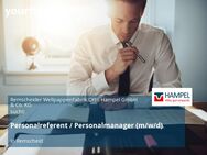 Personalreferent / Personalmanager (m/w/d) - Remscheid