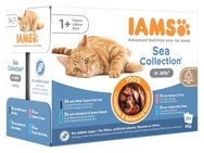 36 + 12 gratis! 48 x 85 g IAMS Advanced Nutrition - Adult Sea Mix in Gelee