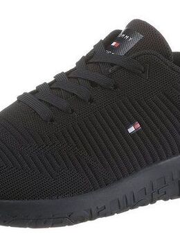 Tommy Hilfiger CORPORATE KNIT RIB RUNNER Sneaker mit seitlicher Logoflagge, Freizeitschuh, Halbschuh, Schnürschuh