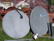 Zwei Satellitenschüsseln 85 und 100cm mit LNB und Halterungen - Bad Salzuflen Ehrsen-Breden