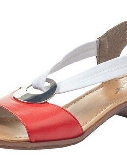 Rieker Sandalette, Sommerschuh, Sandale, Blockabsatz, mit Stretchband