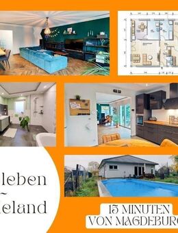 Neuwertiger Bungalow (BJ 2020) in Welsleben - stilvolles Wohnen auf einer Ebene - Bördeland