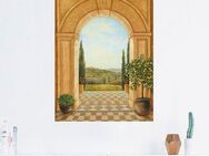 Artland Wandbild Ausblick mit Zitronenbaum, Fensterblick (1 St), als Leinwandbild, Poster, Wandaufkleber in verschied. Größen