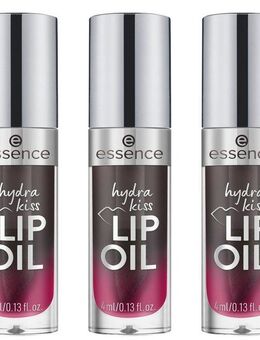 Essence Lipgloss hydra kiss LIP OIL, 3-tlg., mit hochglänzendem Finish