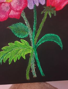 Farbenfrohe Struktur Gemälde "Blumen" - Sulz (Neckar)