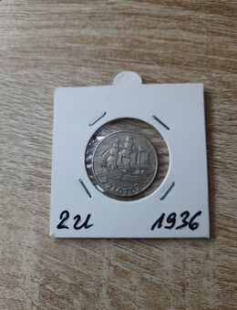 Polen 2 Zloty Silber 1936 Hafen Gdynia Münze. - Unna