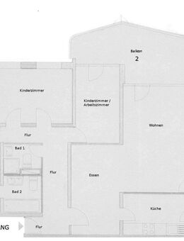 Zollstock mit 3 Balkone 102qm Wohnung - Köln