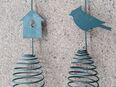 Zwei (2) Meisenknödelhalter Meisenknödelspender Futterspiralen - Motiv Haus, Vogel in 22175